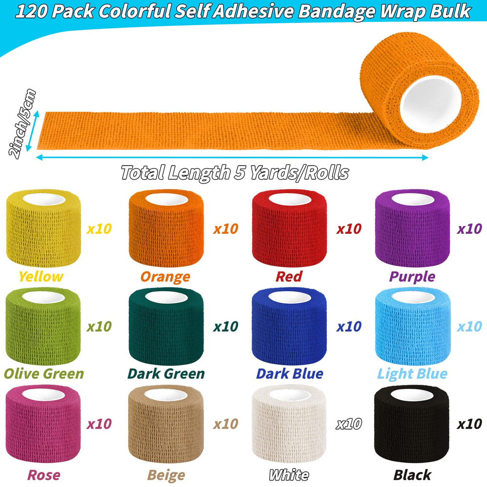 Oleitodh orange bandage wrap for secure, easy reapplication