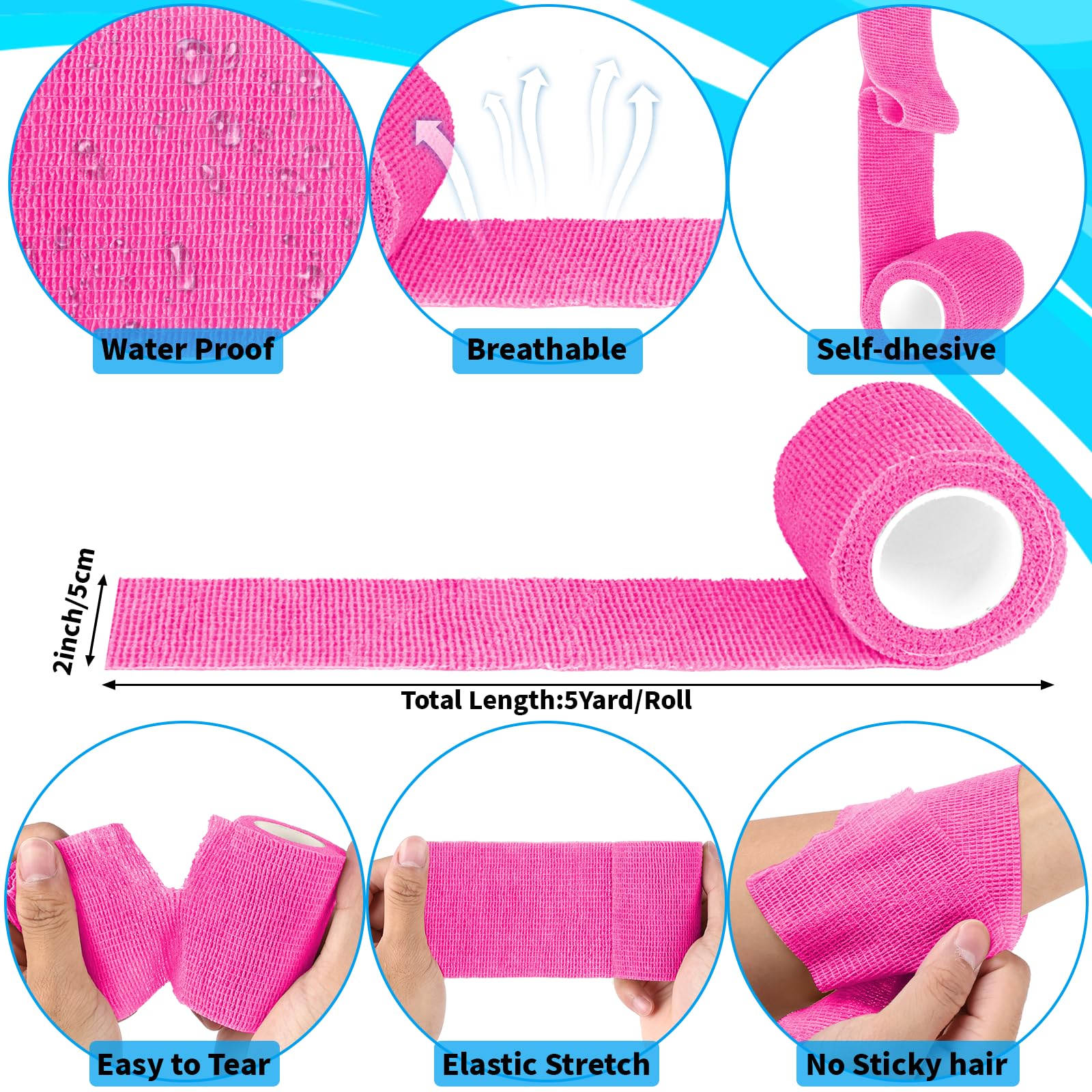 Oleitodh elastic wrap for dogs and cats, easy to apply.
