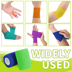 Oleitodh pet vet wrap shown on a dog for easy wrapping.