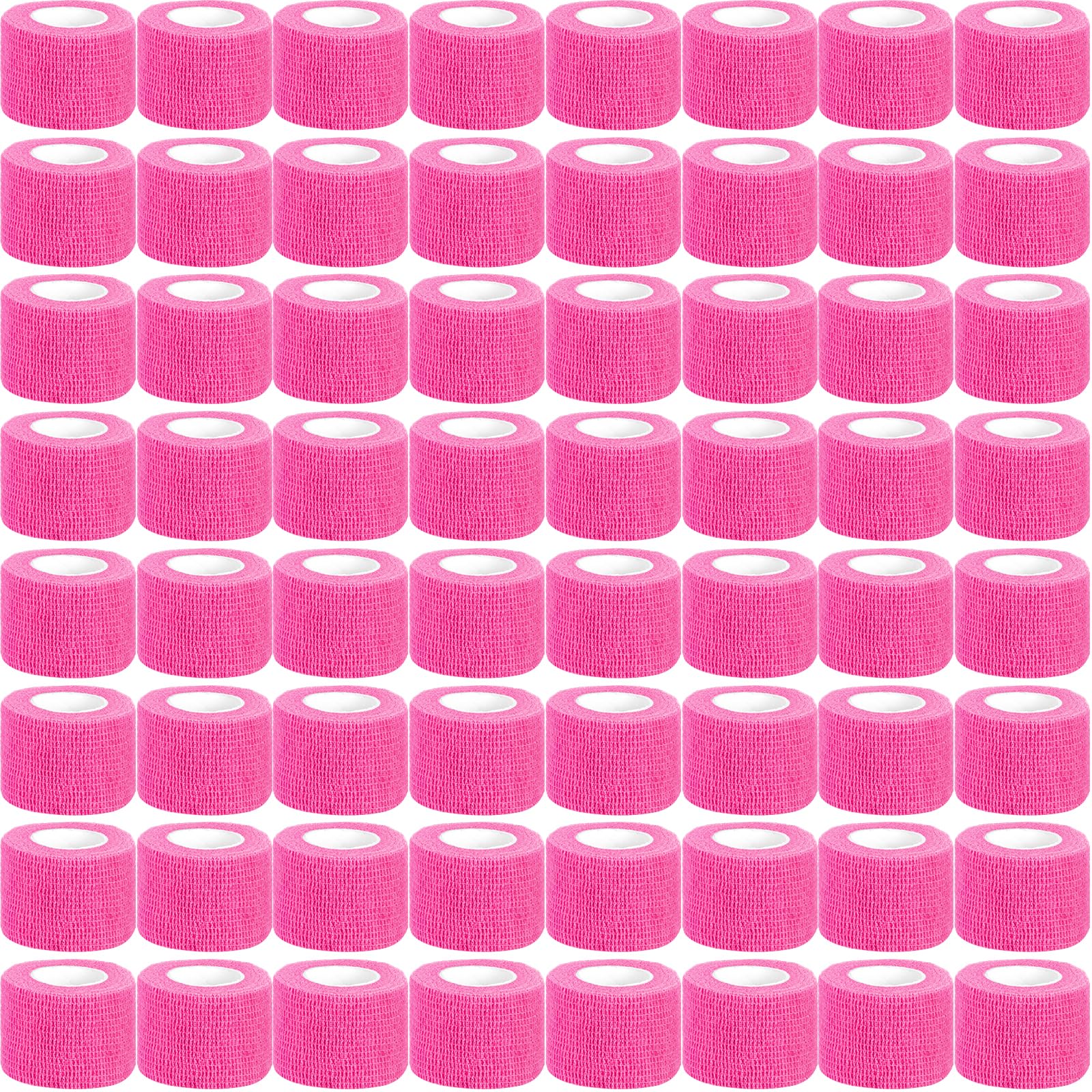 Oleitodh pink self-adherent bandage wrap bulk pack keeps wraps securely in place.