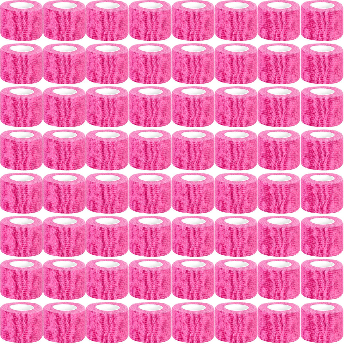 Oleitodh pink self-adherent bandage wrap bulk pack keeps wraps securely in place.