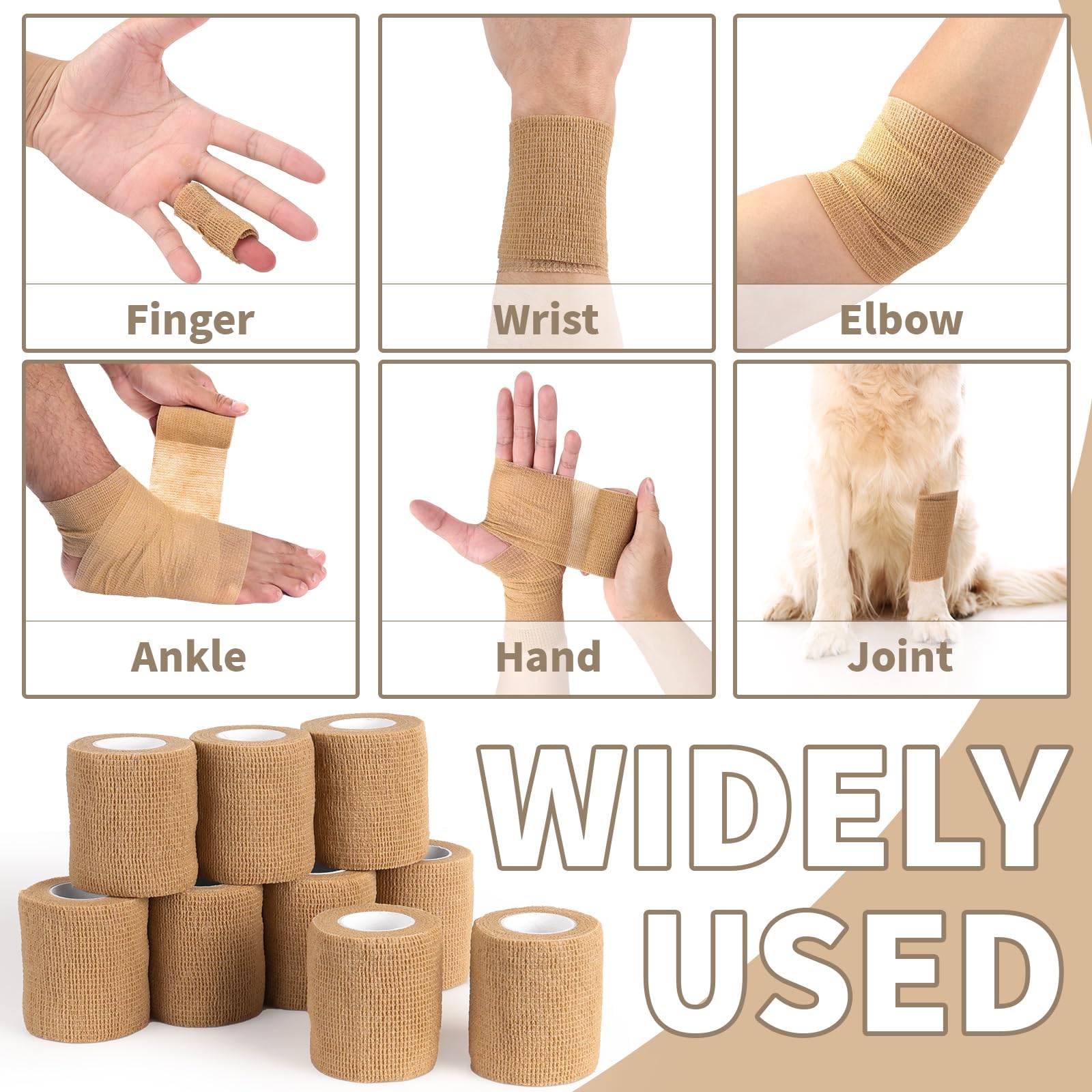 Oleitodh self-adhering wrap torn by hand for fast use