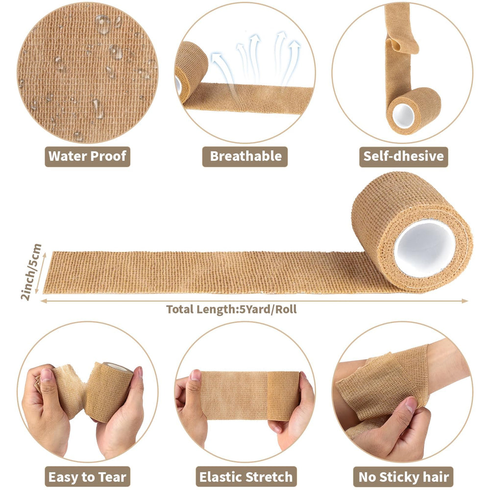 Close-up of Oleitodh breathable bandage fabric on skin