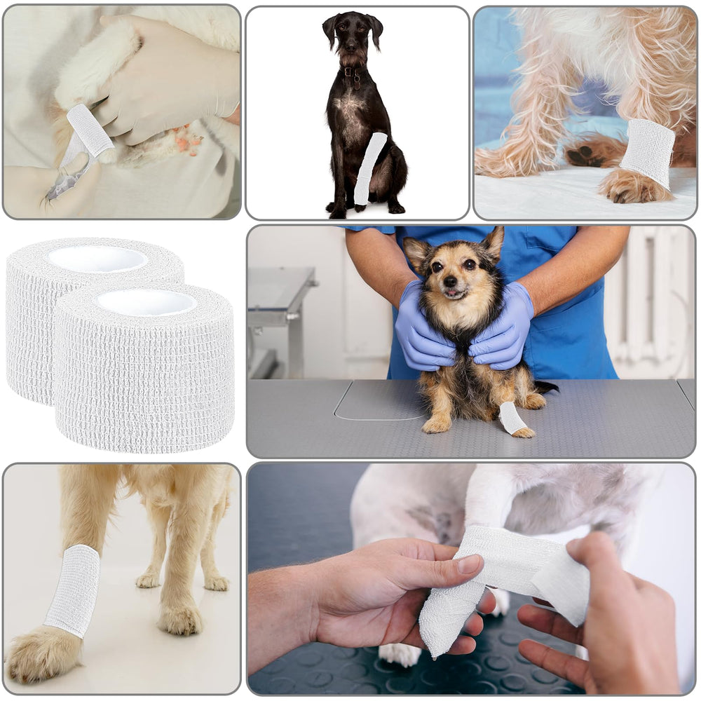 Oleitodh vet wrap for dogs and cats supports injuries with stretch.