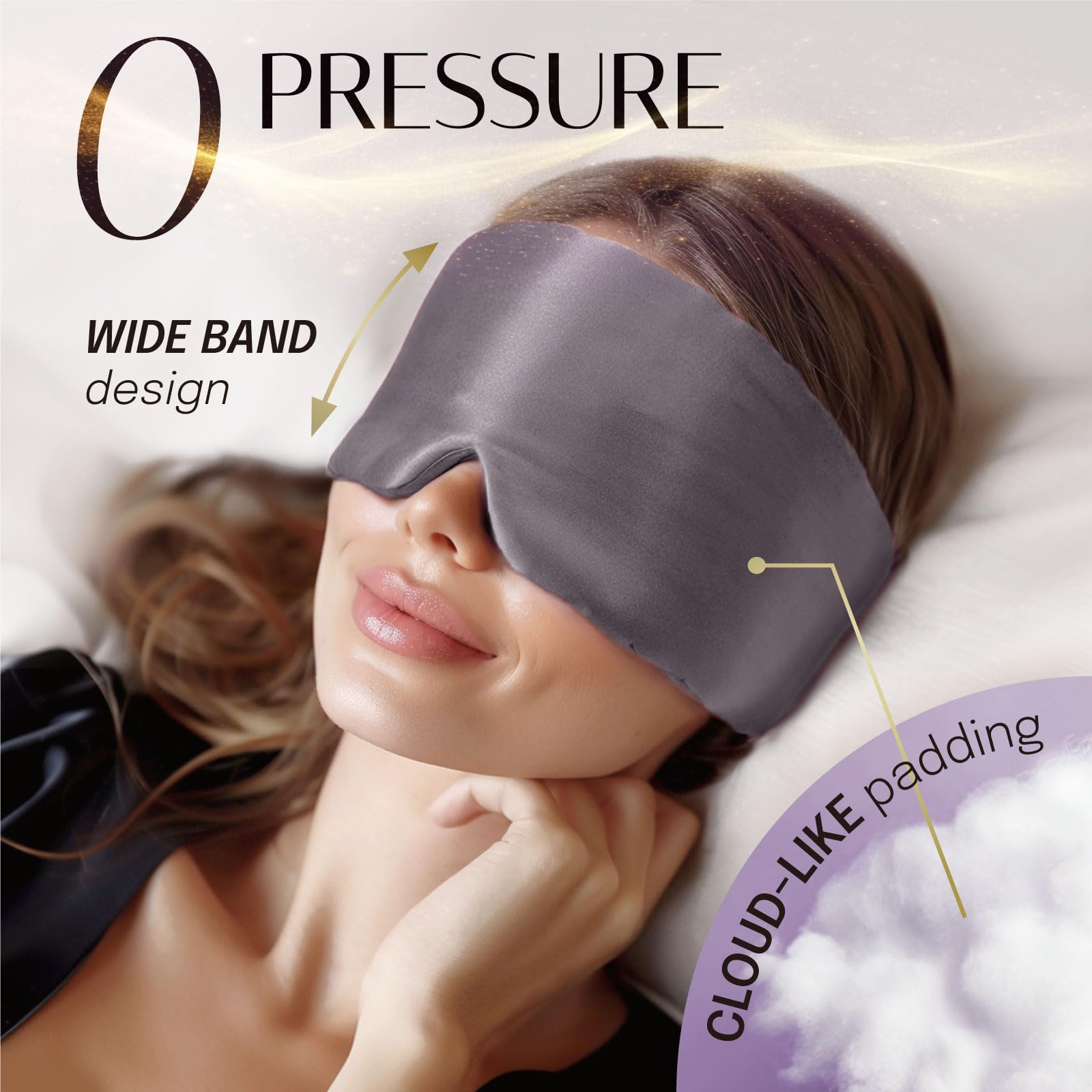 OLESILK large size ensures total blackout and comfortable coverage.