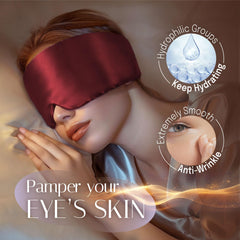 OLESILK 100% Mulberry Silk sleep mask supports gentle eye care and moisture retention.