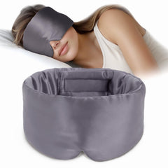 OLESILK Silk Sleep Mask Charcoal blocks light for deep, uninterrupted rest.