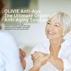 OLIVIE natural-process-illustration emphasizes organic origin and careful production.