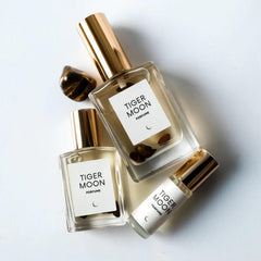 Olivine Atelier Tiger Moon oil applied to skin shows subtle absorption.