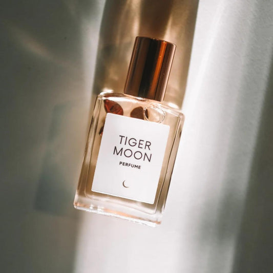 Olivine Atelier Tiger Moon travel-size bottle, ready for daily wear.
