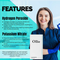 Ollie sonic brush and toothpaste pairing complements whitening routine for sustained brightness.