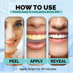 Ollie strip adhesive closeup highlights gentle, non-sensitive formula for comfortable whitening.