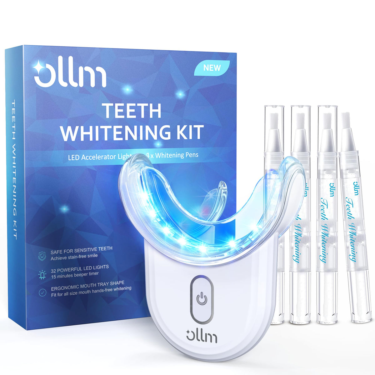 OLLM Teeth Whitening LED Panel for at-home sessions