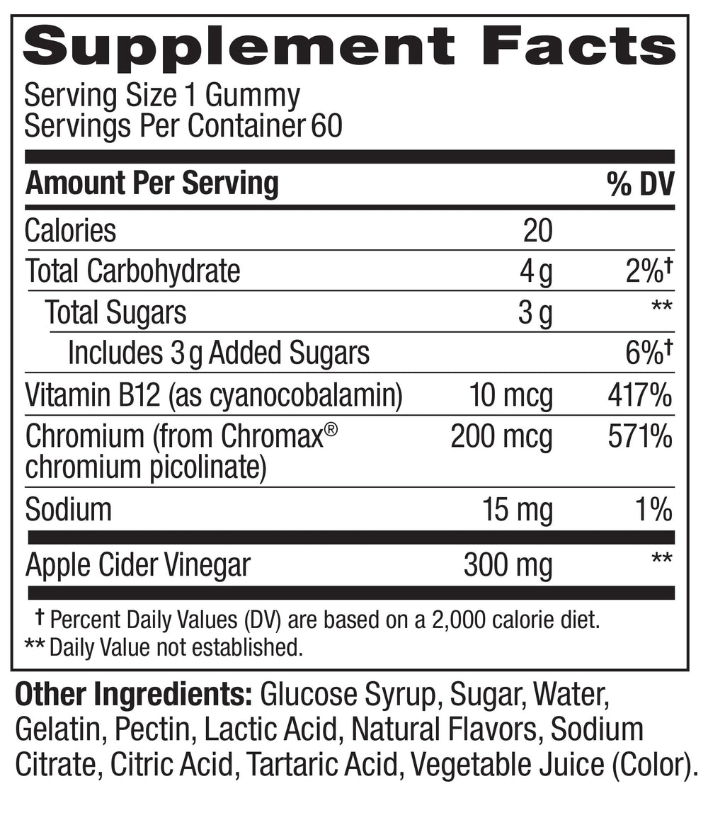 Vitamin B12 inclusion in OLLY Metabolism Gummy Rings for daily energy support
