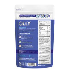 OLLY bottle with mint leaf indicating calming nightly routine