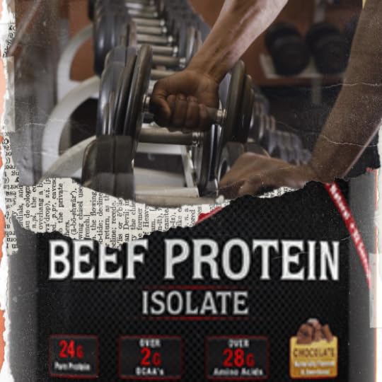 Close-up of the Red Label Promise on Olympian Labs Beef Protein Isolate