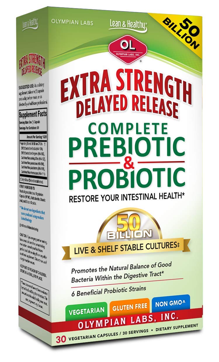Olympian Labs Extra Strength bottle front view supports digestive wellness