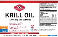 Olympian Labs Krill Oil visual emphasizing phospholipids for better absorption.