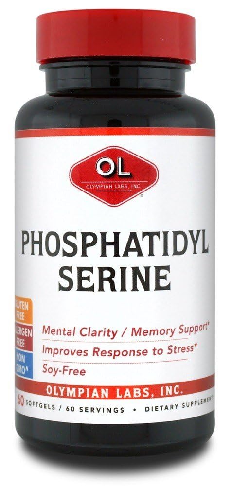 Olympian Labs Phosphatidylserine Complex bottle for brain support and focus.