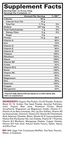 Smoothie blend with fruits and vegetables using Olympian Labs Pure Smoothie Mix