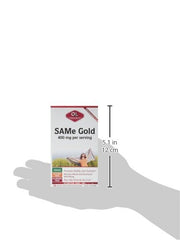 Dosage box shows Olympian Labs SAMe Gold 400 mg serving.