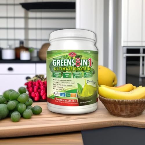 Olympian Labs Ultimate Greens probiotic-enzymes support comfortable digestion at home