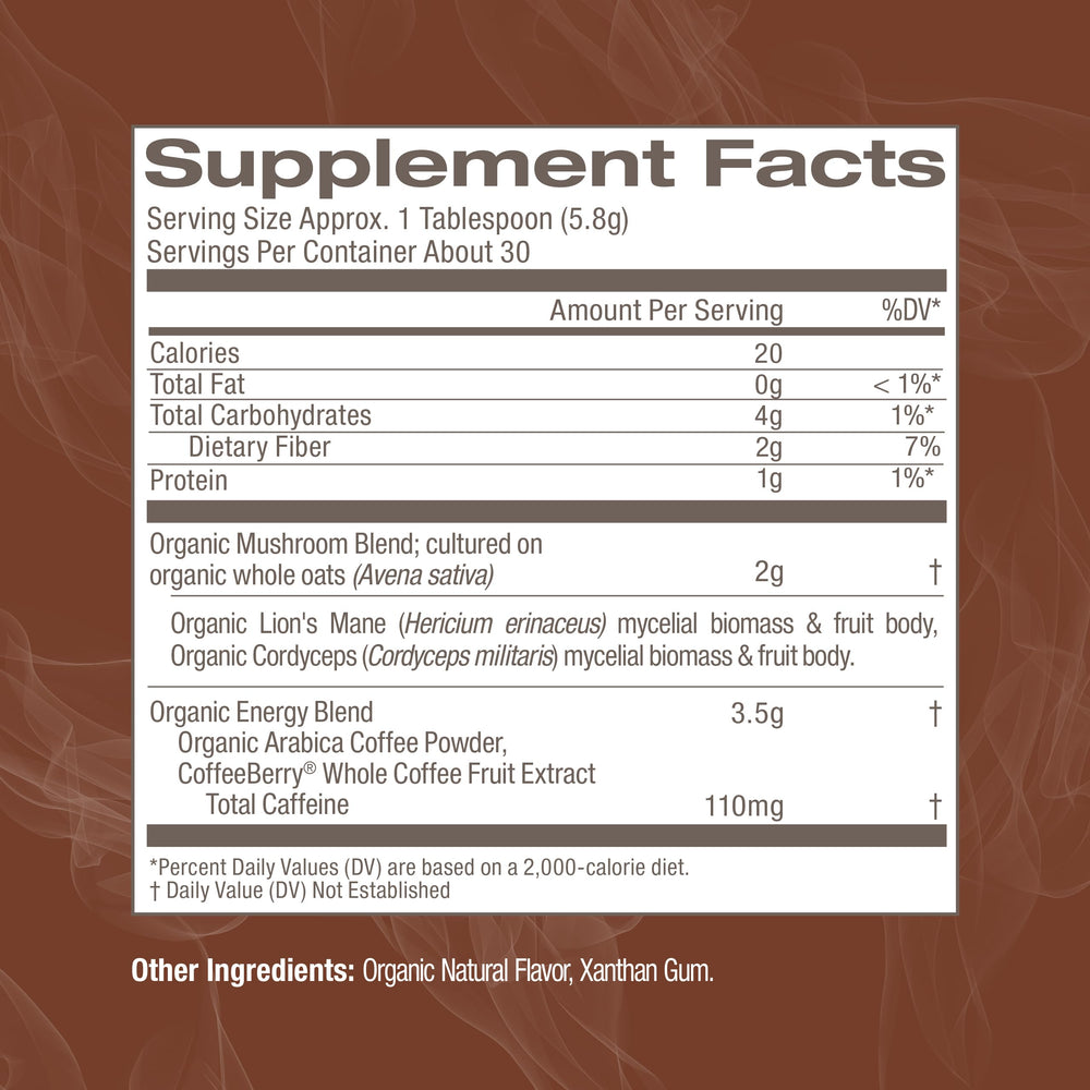 OM Mushroom Superfood instant coffee with Cordyceps for energized mornings