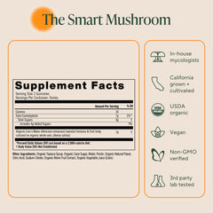 30 servings per bottle shown for OM Lion’s Mane Gummies