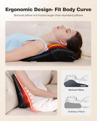 OMASSA 3D kneading back massage pillow relieves stiffness during work breaks.