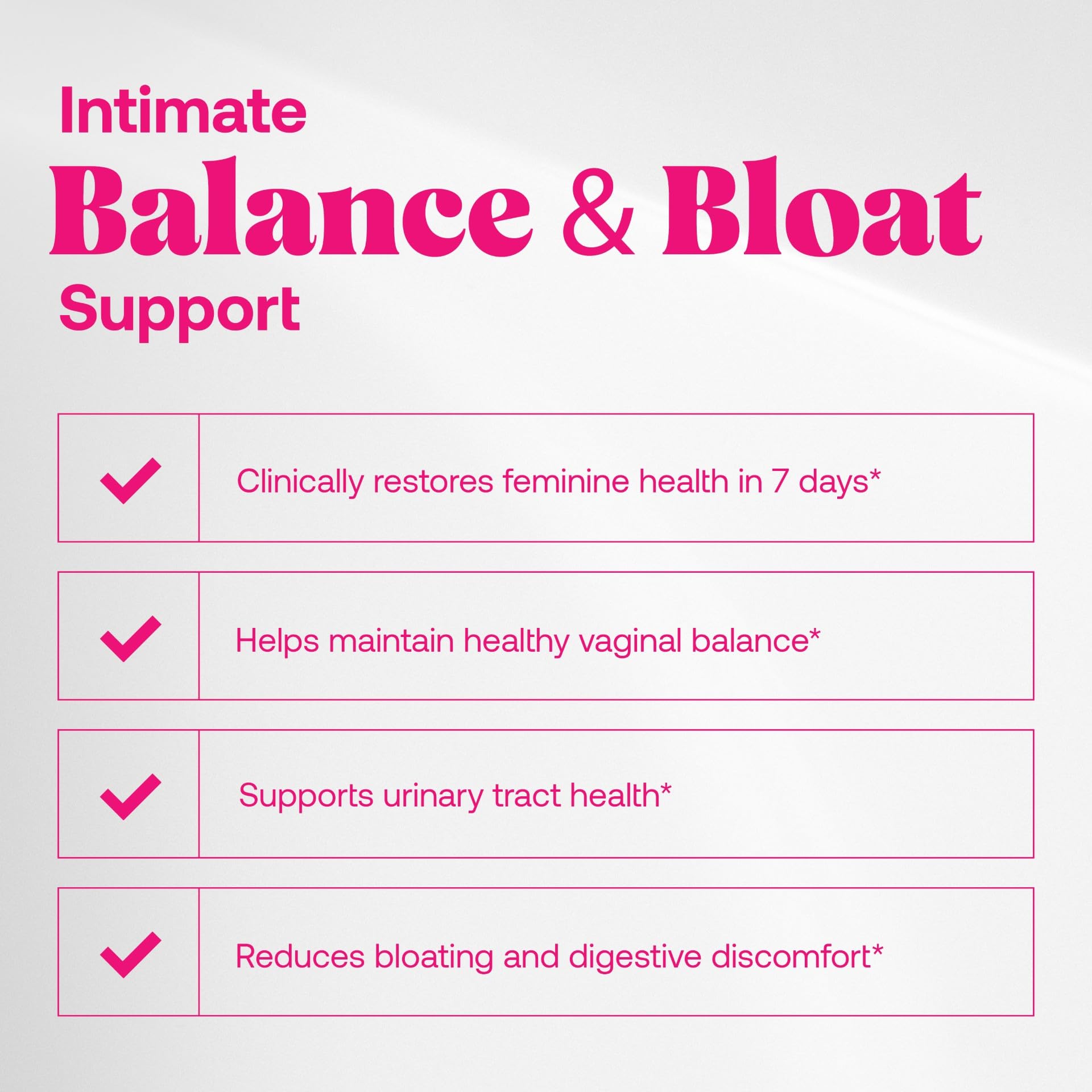 Omax3 capsules showing 20 billion CFU for gut and vaginal support