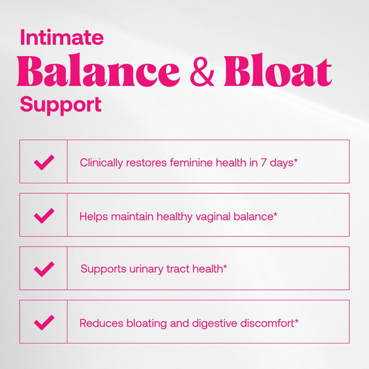 Omax3 capsules showing 20 billion CFU for gut and vaginal support