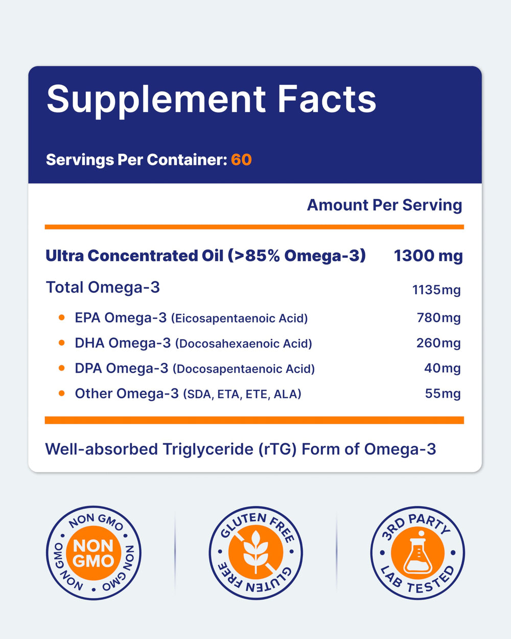 IFOS 5-Star seal signals batch purity and freshness.