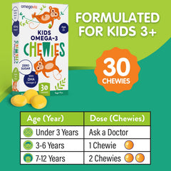 OmegaVia Kids Omega 3 Gummies individually wrapped for easy lunchbox use.