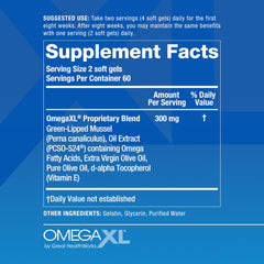 Person taking OmegaXL daily with water as part of routine