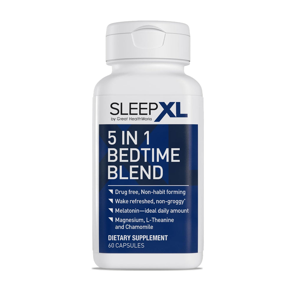 Bedroom routine shot featuring SleepXL supports peaceful wind-down rituals.