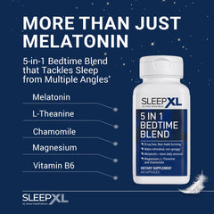 SleepXL capsules close-up showing the melatonin-containing formula.