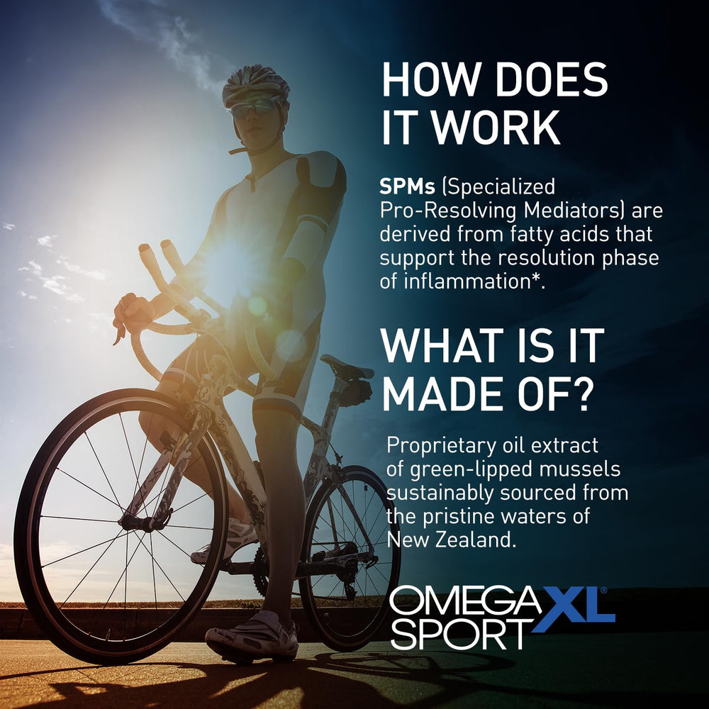 Athlete using OmegaXL Sport after workout to support recovery