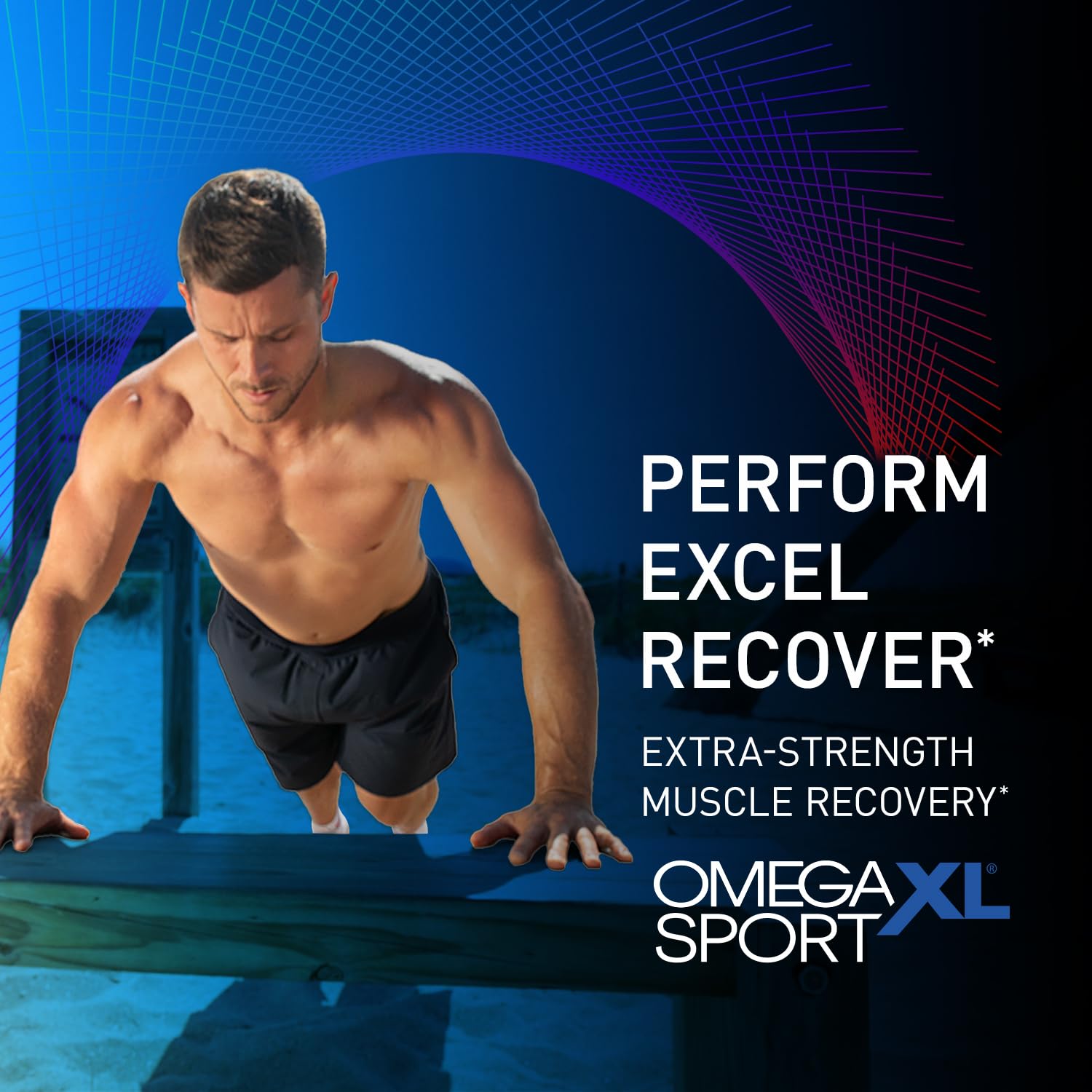 OmegaXL Sport bottle in hand, convenient daily routine for recovery and breath support