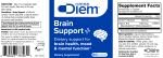 Omne Diem Brain Support packaging box with benefits highlight.