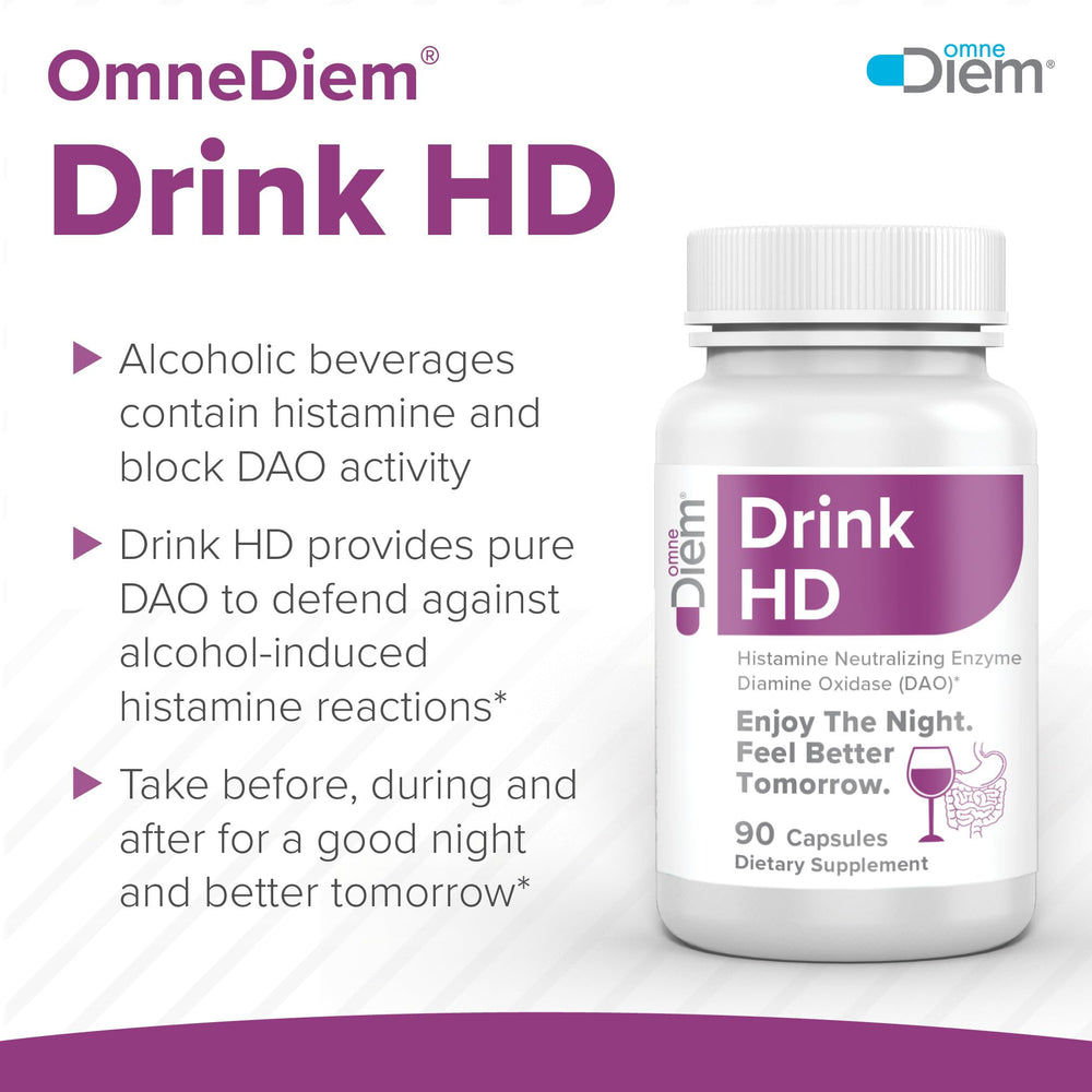 Omne Diem DrinkHD bottle pour demonstrates convenient on-the-go dosing.