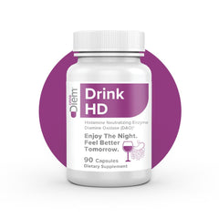 Omne Diem DrinkHD nutrition facts image emphasizes allergen-free formulation.