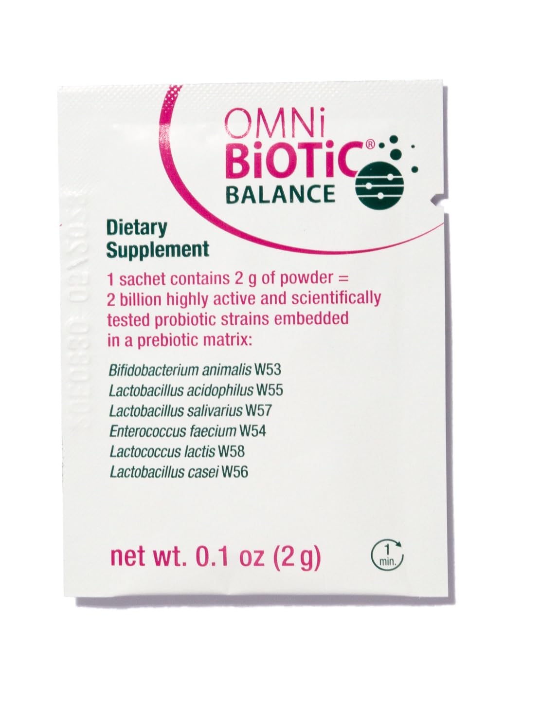 Non-GMO badge on OMNi BiOTiC Balance communicates clean ingredient sourcing