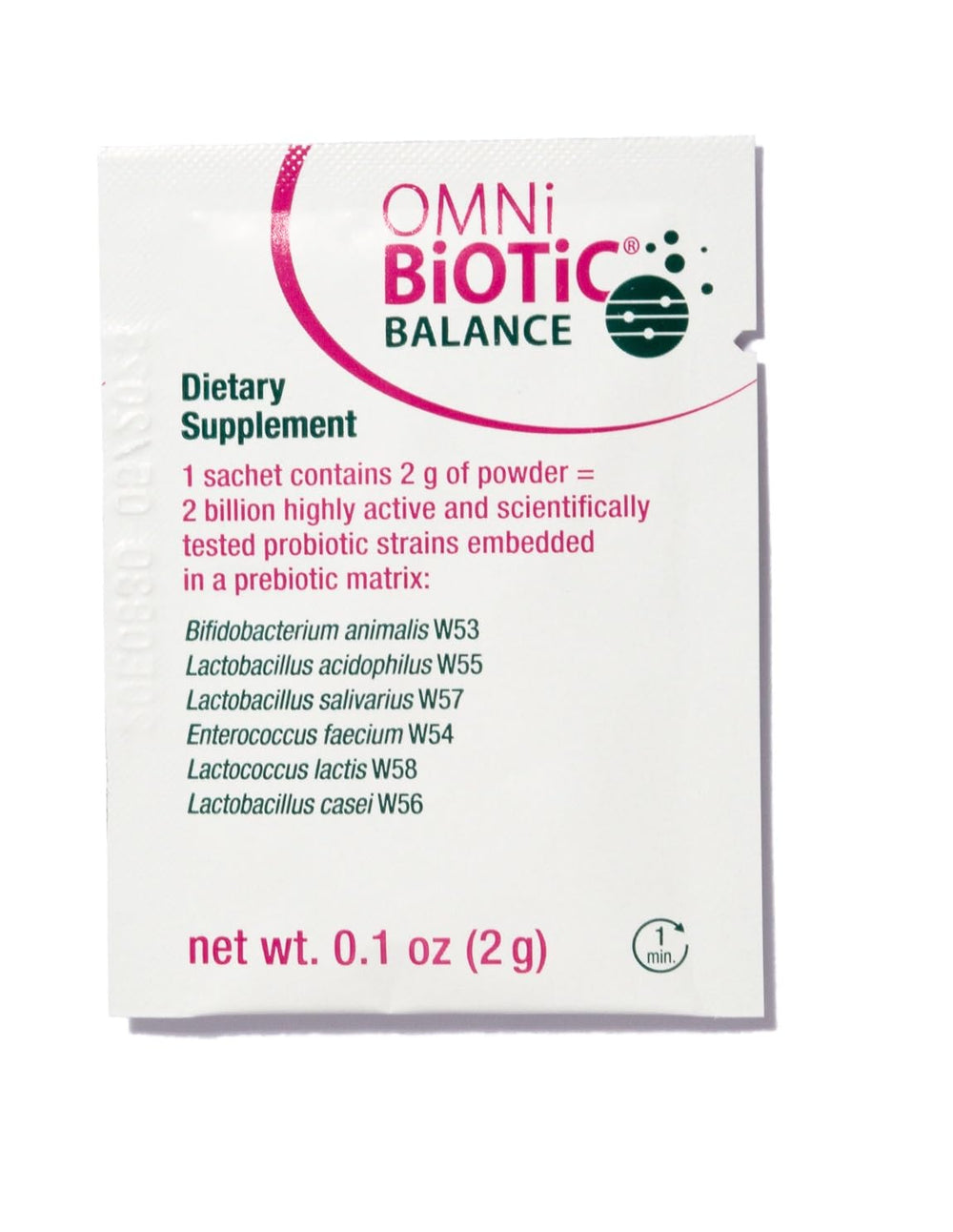Non-GMO badge on OMNi BiOTiC Balance communicates clean ingredient sourcing