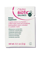 Non-GMO badge on OMNi BiOTiC Balance communicates clean ingredient sourcing