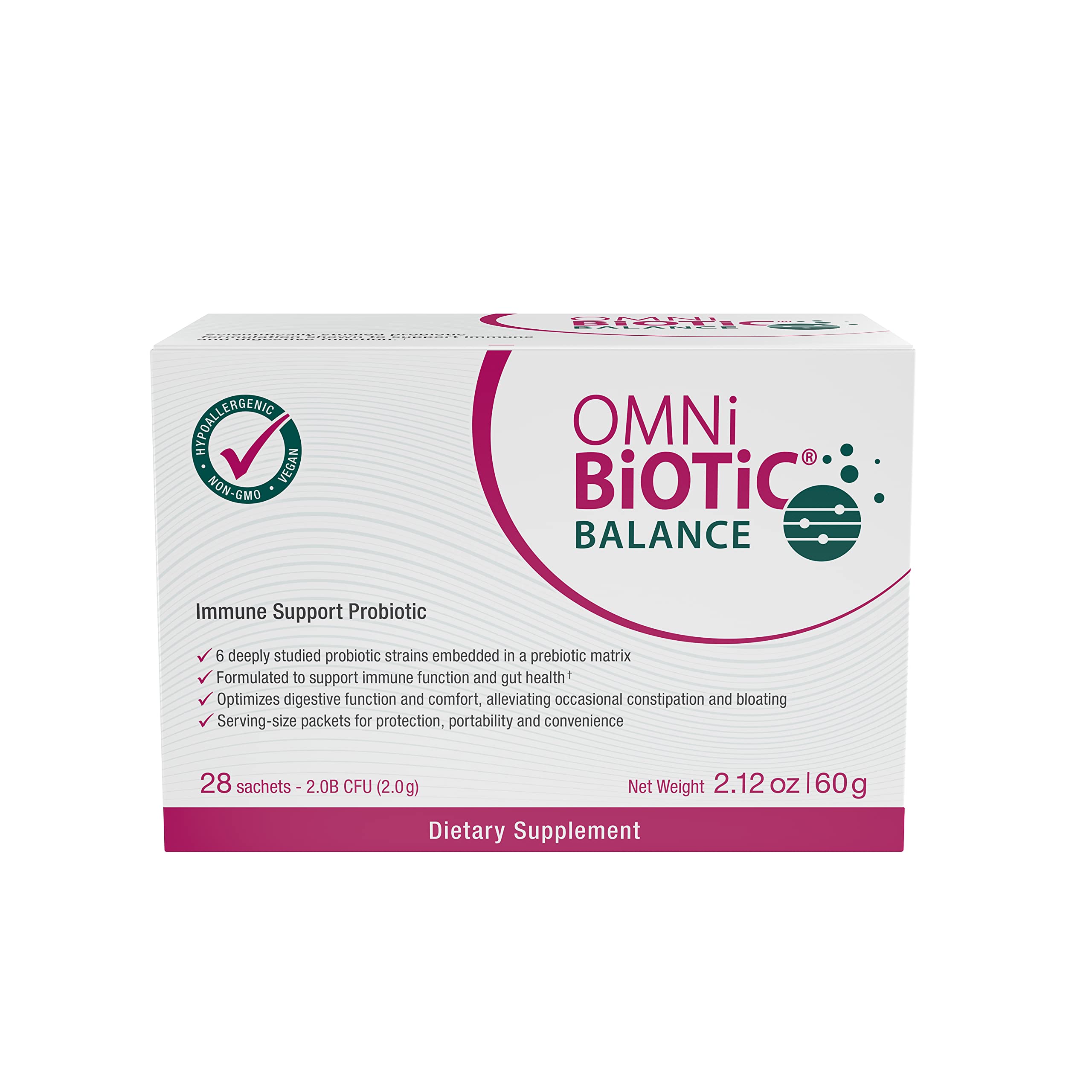 OMNi BiOTiC Balance packets for convenient daily probiotic intake
