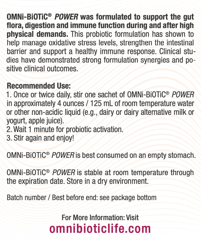 OMNi-BiOTiC Power mixed drink in glass demonstrating rehydration