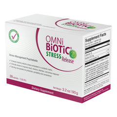 OMNi BiOTiC Stress Release shelf-stable packets ready to travel