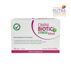 OMNi BiOTiC Stress Release single-serve packet for easy daily intake