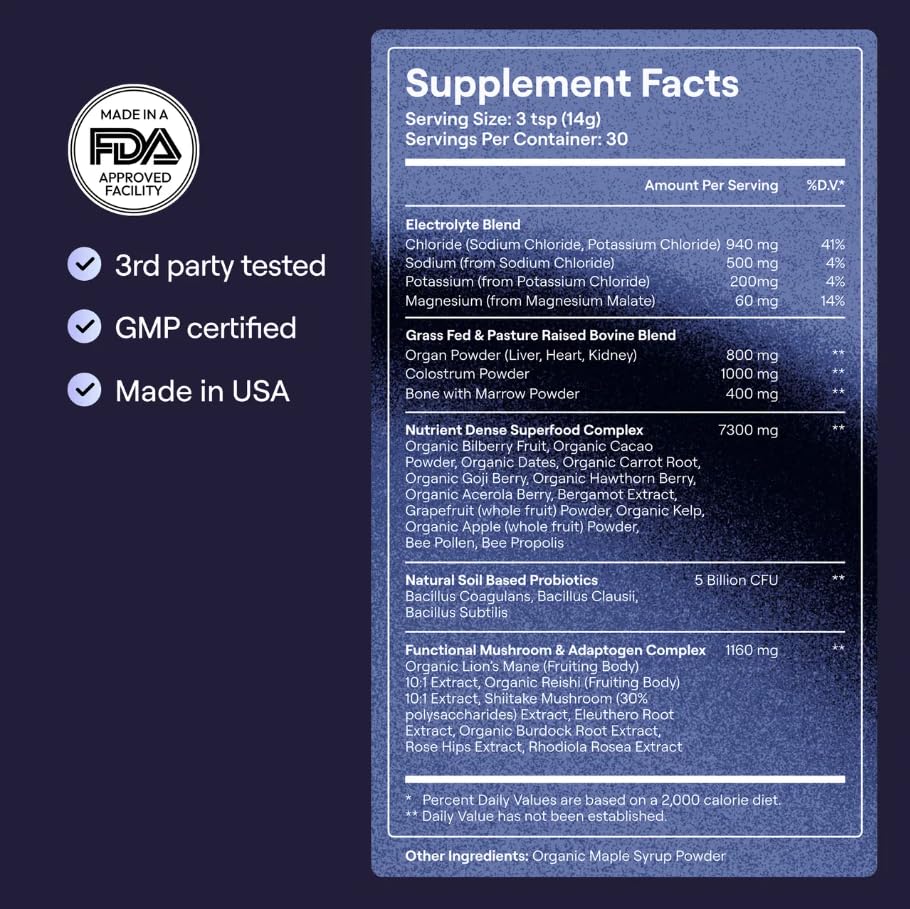 OMNI1 Super Complex adaptogens visual promoting stress resilience and focus