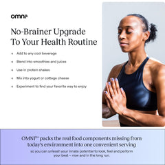 OMNI1 Super Complex label detail highlighting 32 ingredients including grass-fed organs